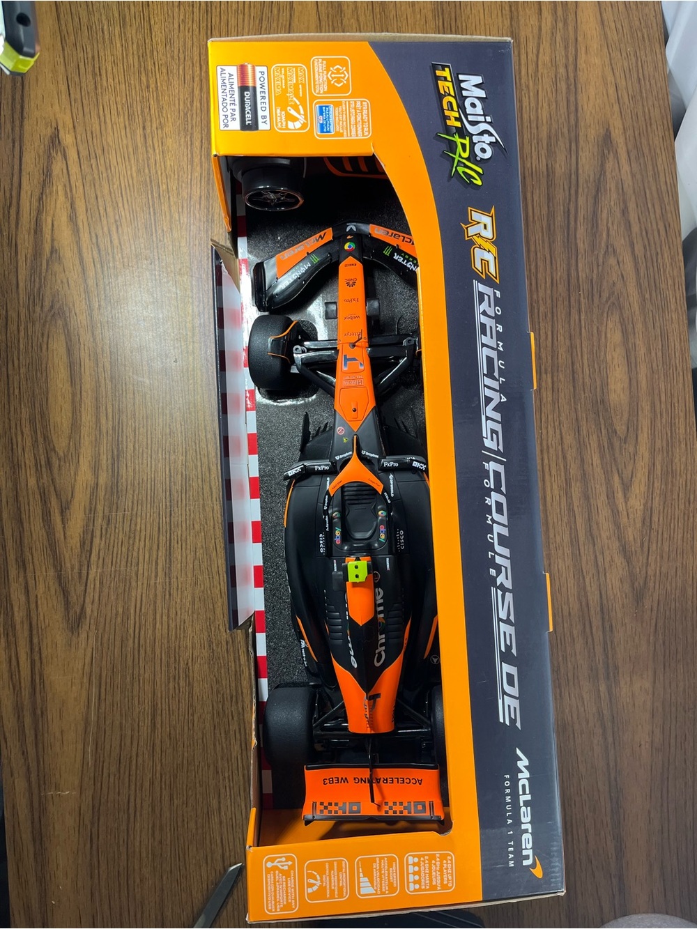 Maisto Tech Formula Lando Norris  1 RC Model Car 2.4 GHz  1:10 Orange And Black